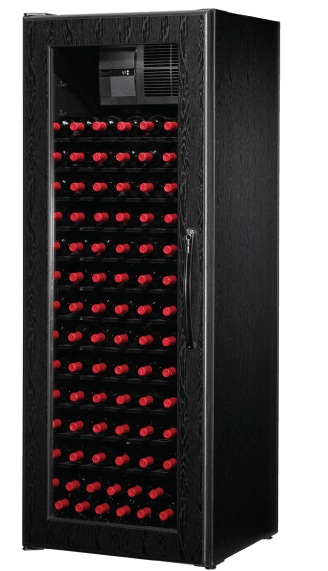 240 Bottle WineKoolR 1 Door Double Deep Wine Cabinet
