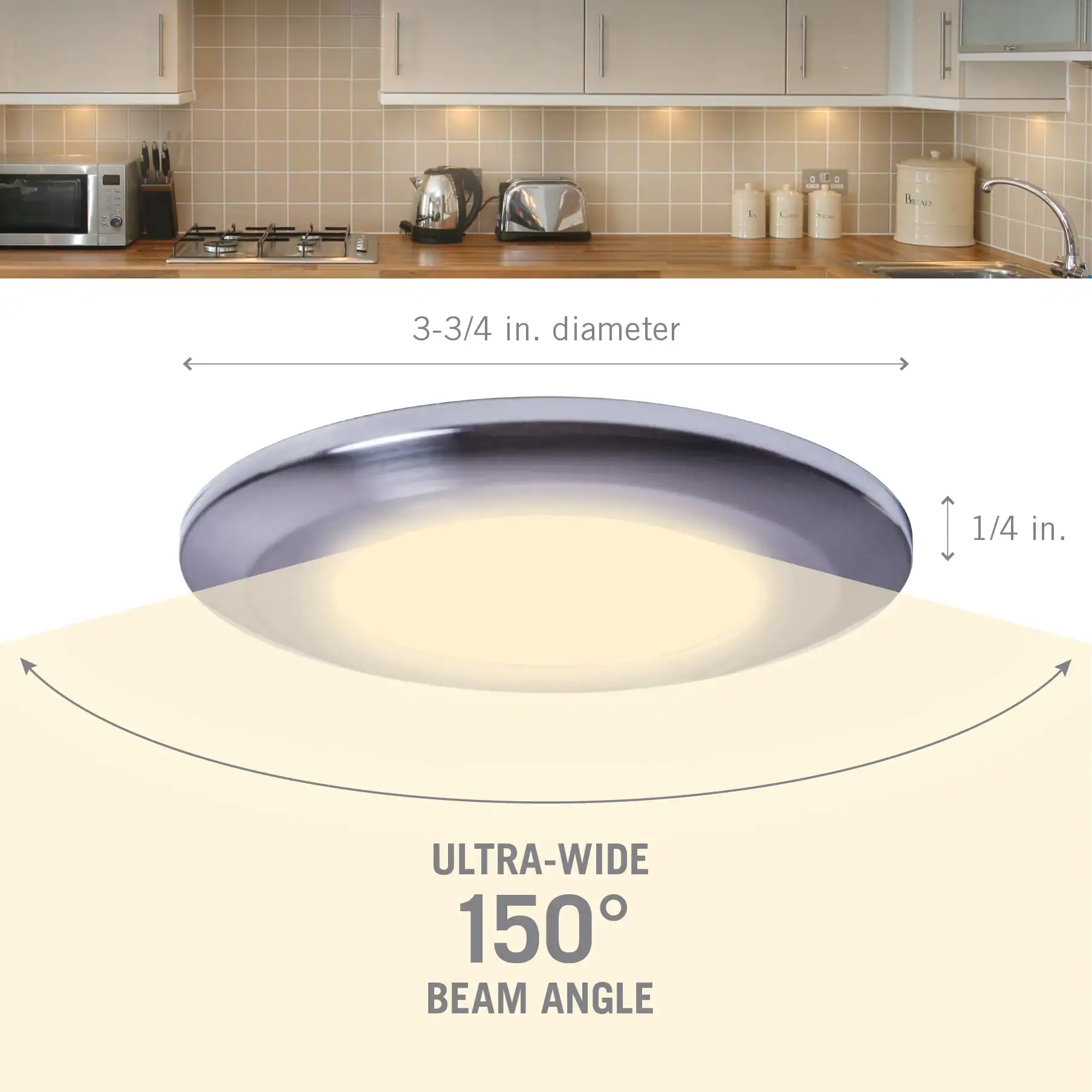 Wafer Thin LED Under Cabinet Puck Light - Image 5