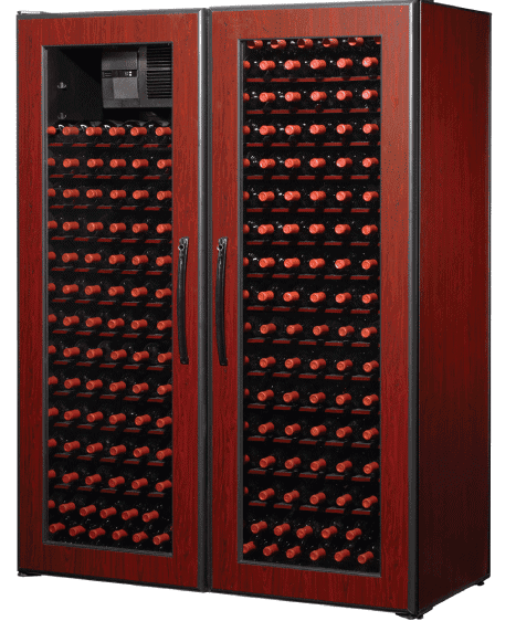 250 Bottle WineKoolR 2 Door Single Deep Wine Cabinet