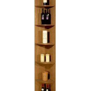 Premium Mahogany – Quarter Round Corner Wine Display