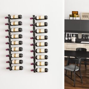 Helix Single 45 (minimalist wall mounted metal wine rack kit)