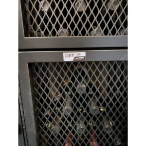 Case & Crate Lock & Label Package (freestanding metal wine rack accessory)