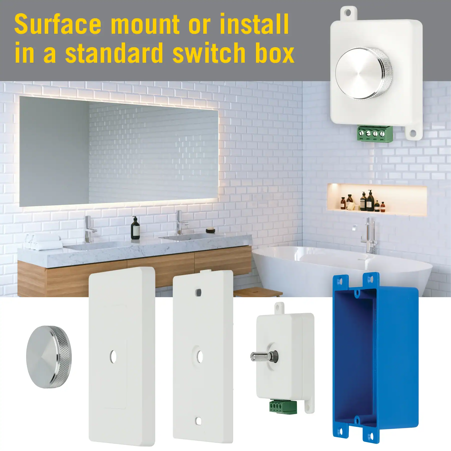 ProLine Rotary Knob LED Strip Light Dimmer - Image 5